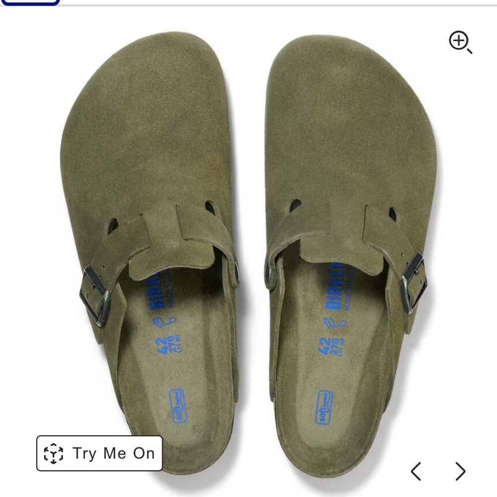Brand new in box Birkenstock Boston Clogs size 43 Thyme Suede. $169.95 retail